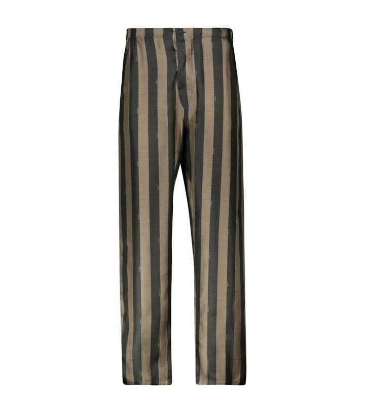 Photo: Fendi Striped silk pants