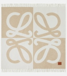 Loewe Anagram wool and cashmere jacquard blanket