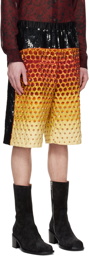 Dries Van Noten Multicolor Sequinned Shorts