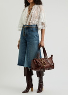 Chloe Panelled Denim Shorts