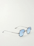 Jacques Marie Mage - Verlaine Round-Frame Metal Sunglasses