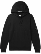 C.P. Company - Logo-Appliquéd Cotton-Jersey Hoodie - Black