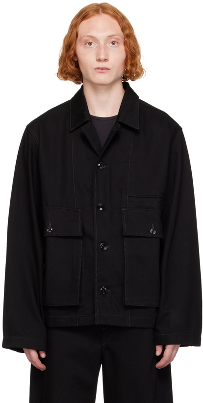 Photo: LEMAIRE Black Boxy Denim Jacket