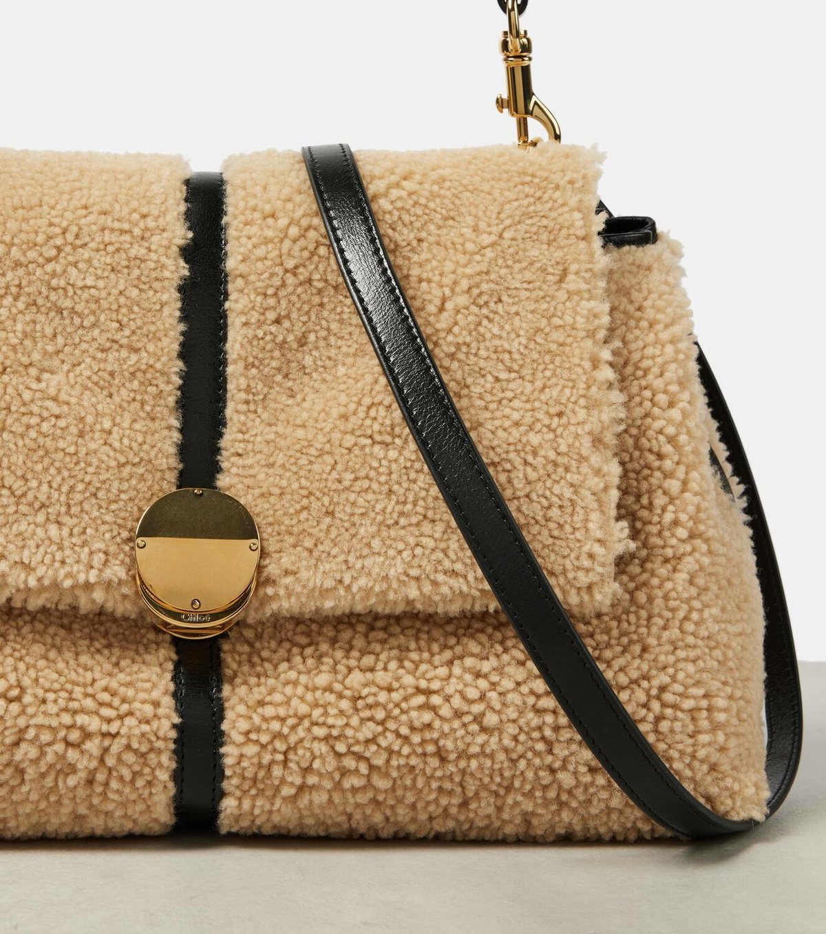 Chloé Penelope Medium shearling shoulder bag