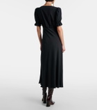 Chloé Gathered midi dress