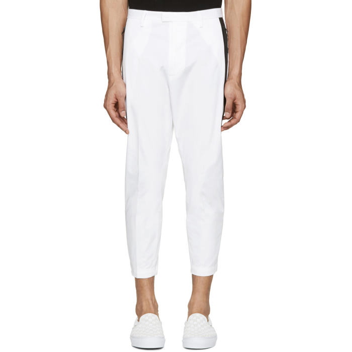 Photo: Dsquared2 White Cotton Cropped Trousers