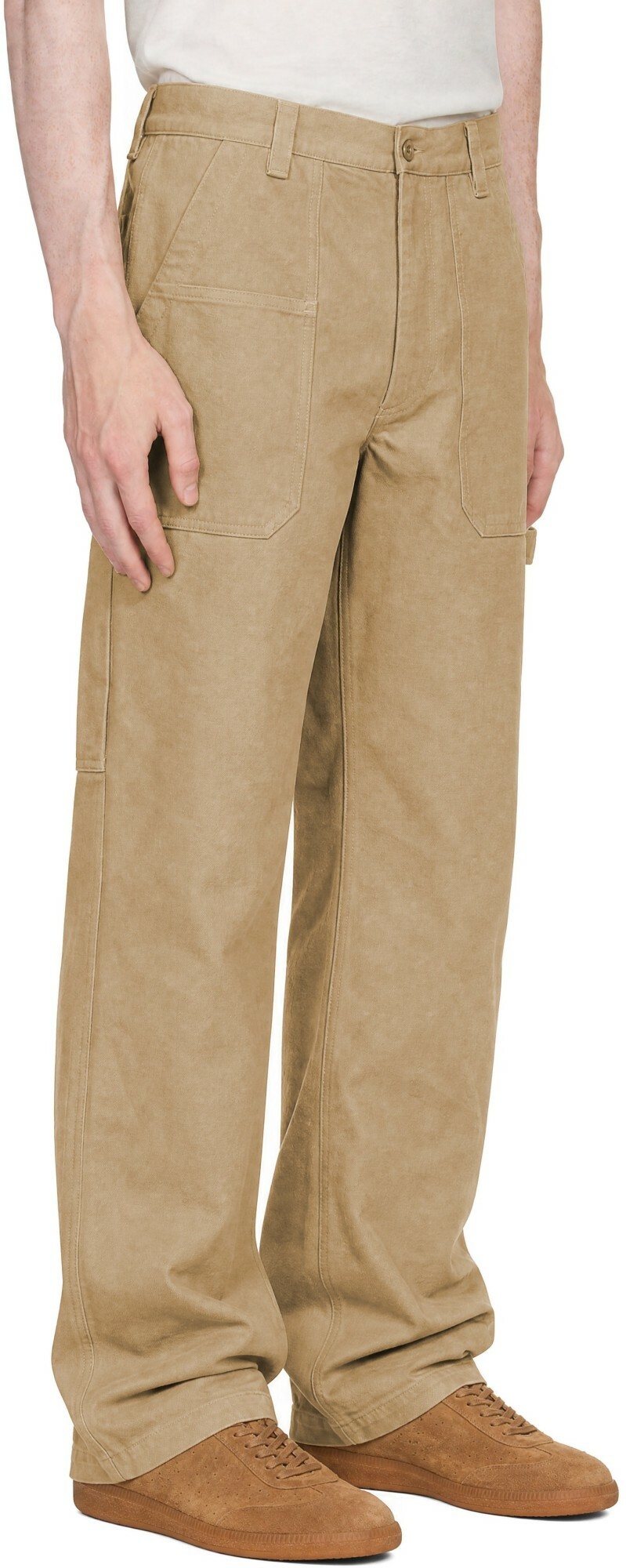 Isabel Marant Beige Ablo Trousers