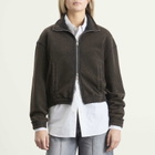 mfpen Women's Cropped Covet Full Zip in Burned Black