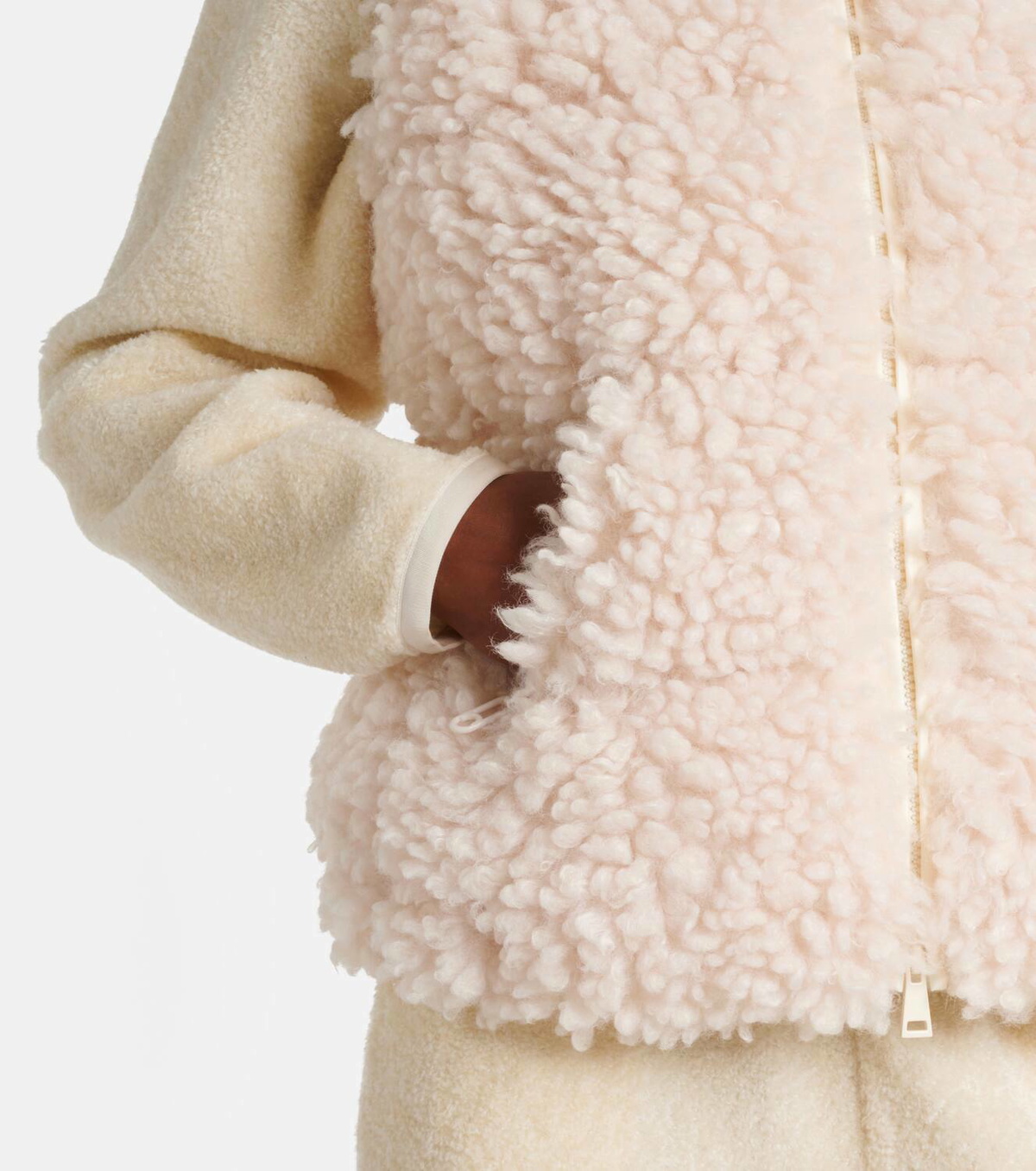 関税込 Moncler Wourl Teddy Down Gilet Moncler Wourl teddy down vest Moncler