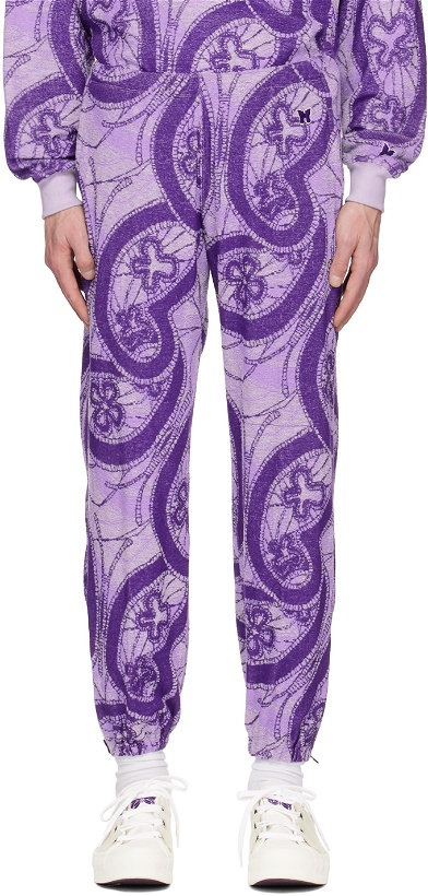 Photo: NEEDLES Purple Zipped Sweatpants