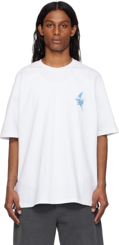 Photo: Solid Homme White 'Pastoral Fantasy' T-shirt
