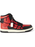 AMIRI - Skel-Top Colour-Block Leather High-Top Sneakers - Red