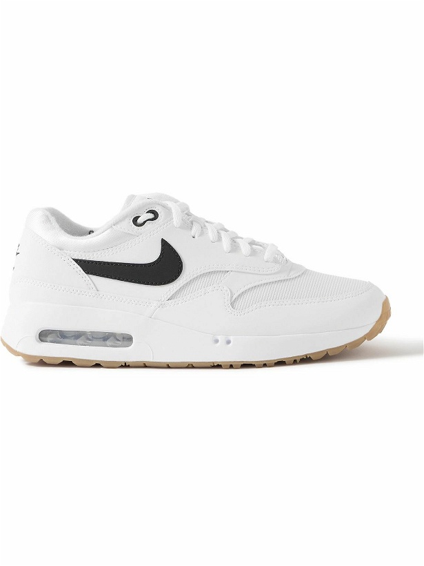 Photo: Nike Golf - Air Max 1 '86 OG G Leather and Mesh Golf Sneakers - White