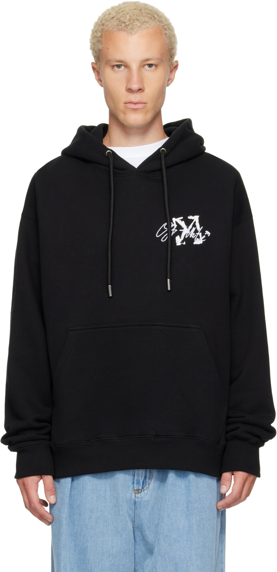 Off-White Red Diagonal Bernini Over Hoodie Off-White