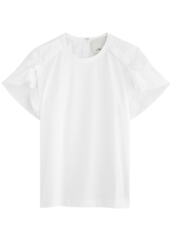 Photo: 3.1 Phillip Lim Panelled Cotton top White