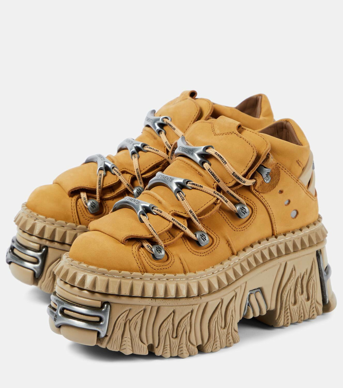 Vetements x New Rock leather platform sneakers