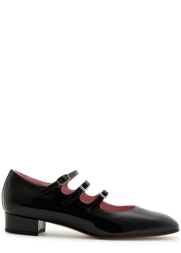 Photo: Carel Ariana Patent Leather Mary Jane Flats Black
