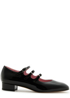 Carel Ariana Patent Leather Mary Jane Flats Black