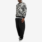 PACCBET Men's Roses Crew Neck Knitted Jumper in Black