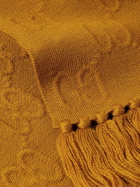 Gucci - Fringed Logo-Jacquard Cotton Scarf