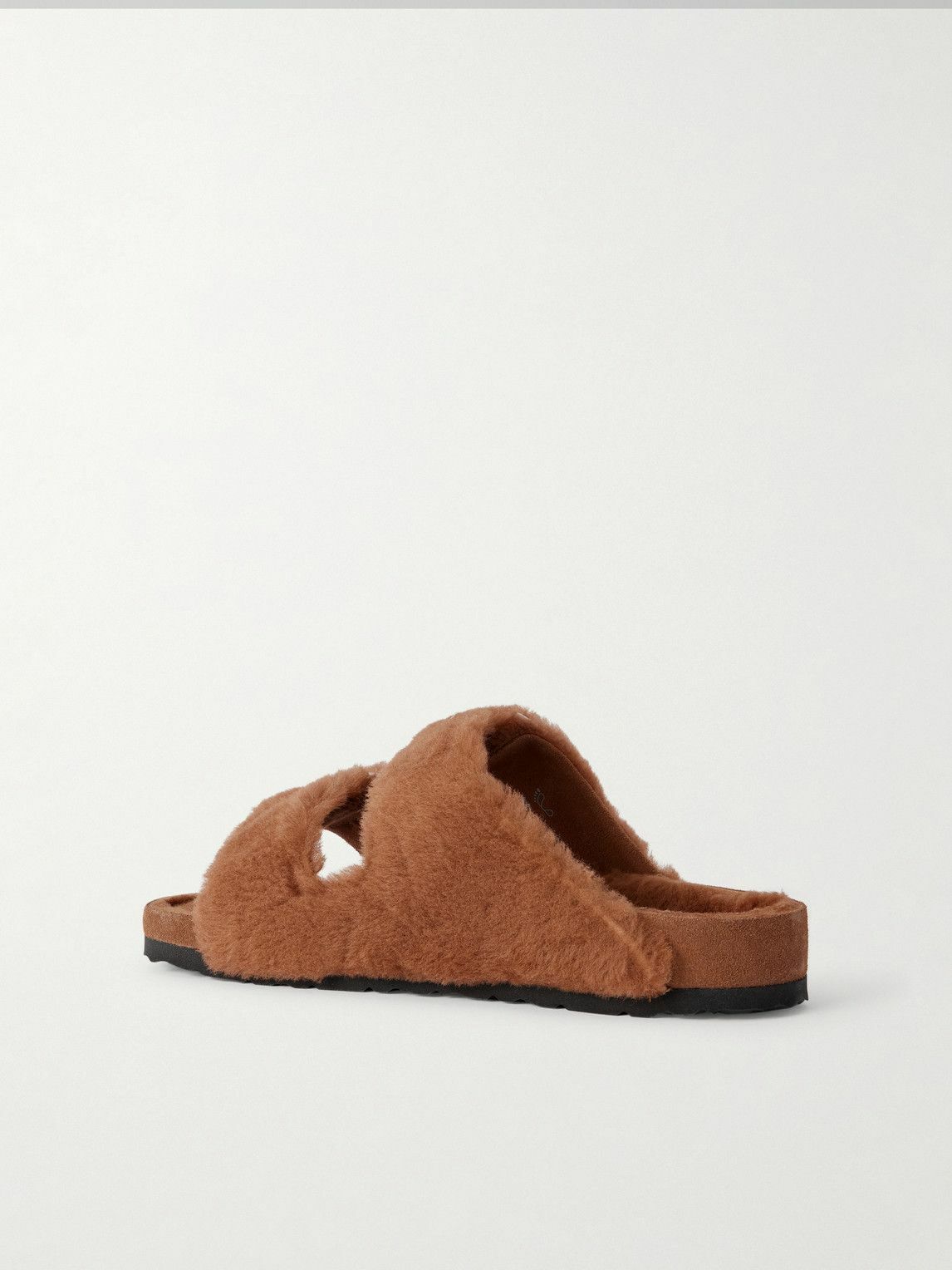 BIRKENSTOCK 1774 - Arizona Shearling Sandals - Brown