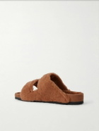 BIRKENSTOCK 1774 - Arizona Shearling Sandals - Brown