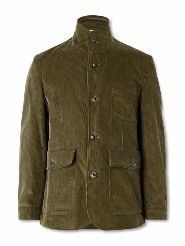 Photo: Purdey - Petersham Cotton-Corduroy Jacket - Green
