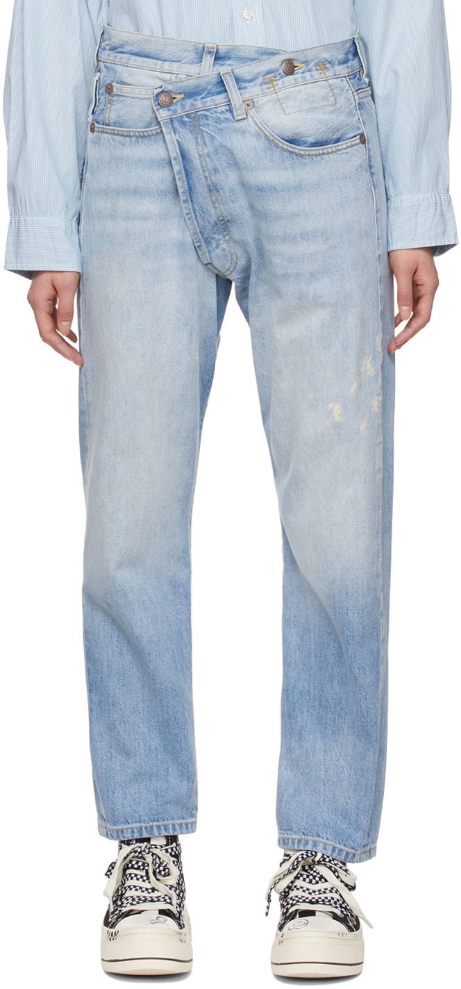 R13 Blue Crossover Jeans