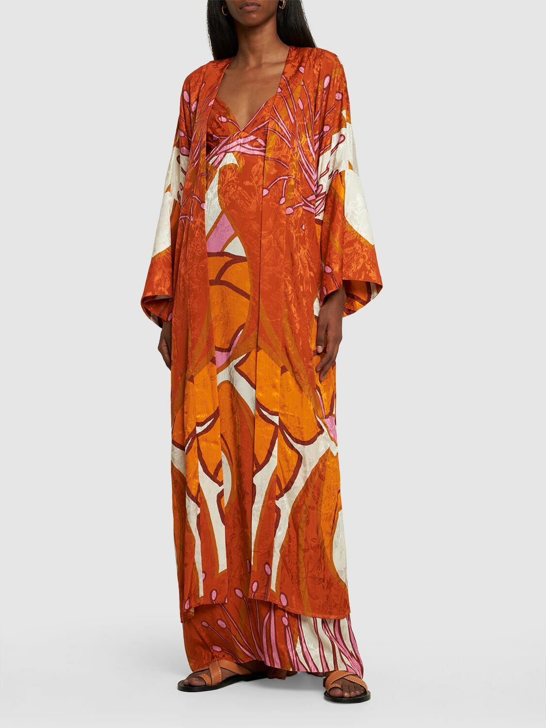 JOHANNA ORTIZ - Romance Fluviar Jacquard Kimono Dress