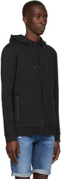 Hugo Black Durdie Zip Hoodie