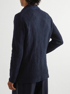 Etro - Wool-Blend Jacquard Cardigan - Blue