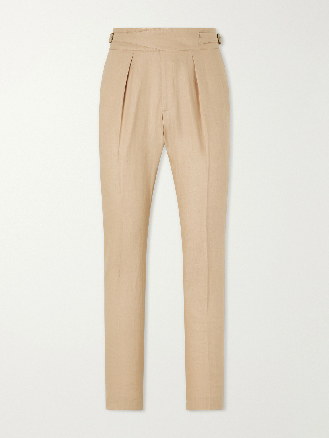 Polo Ralph Lauren - Straight-Leg Pleated Linen Suit Trousers - Neutrals