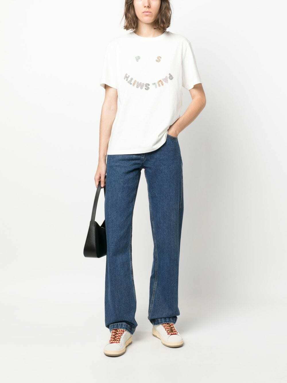 【Paul Smith】Tシャツ PS Paul Smith Happyマルチロゴ コットン PS Paul Smith oversized happy logo T-shirt in charcoal | ASOS