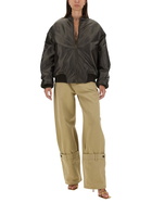 Salvatore Santoro Leather Bomber Jacket