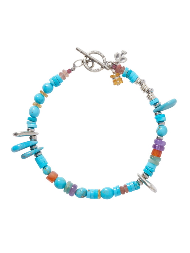 Photo: Peyote Bird - Playa Sterling Silver Multi-Stone Beaded Bracelet