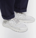 adidas Originals - Nite Jogger Suede and Rubber-Trimmed Mesh and Ripstop Sneakers - White