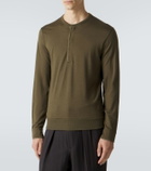 Tom Ford Wool, cashmere, and silk Henley shirt