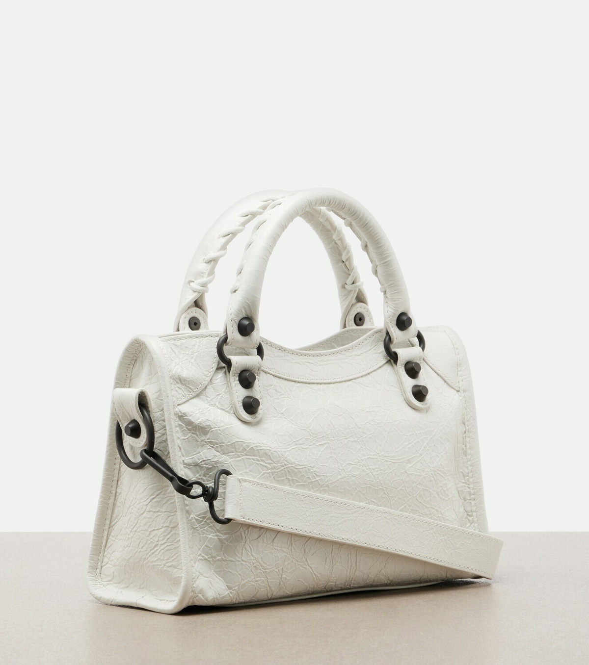 Balenciaga Le City Mini leather top-handle bag