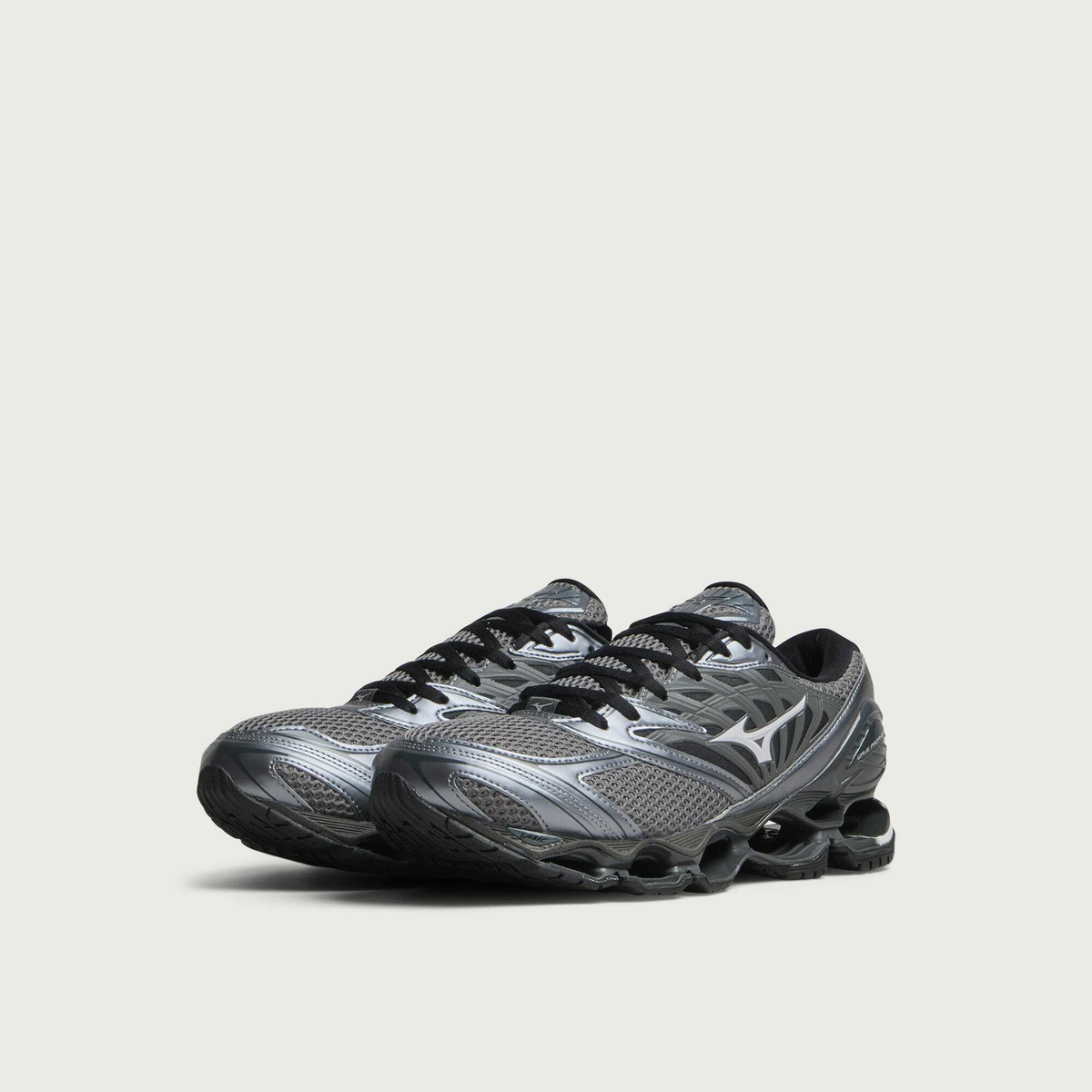 Mizuno Wave Prophecy LS Sneaker in Quiet Shade/Black/Harbor Mist