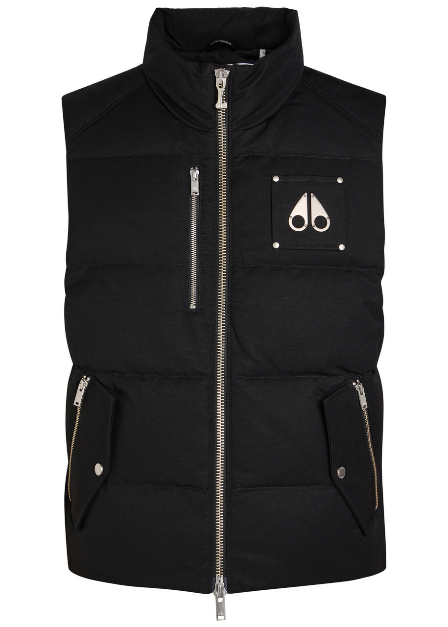 Moose Knuckles Westmount Padded Cotton-blend Gilet Black