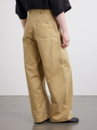 KAPITAL - Boogie Day Straight-Leg Panelled Cotton-Twill Trousers - Neutrals