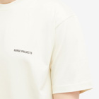 Norse Projects Men's Johannes Organic Logo T-Shirt in Enamel White