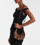 Staud Goodnight Moon leopard-print leather tote bag