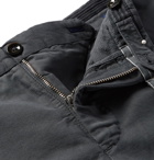 Incotex - Slim-Fit Garment-Dyed Linen and Cotton-Blend Chinos - Men - Charcoal