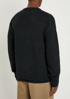 Our Legacy False Layered-effect Merino Wool Jumper Charcoal