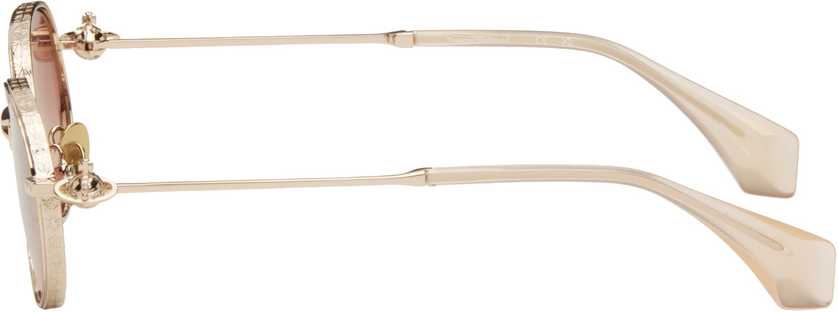 小物 Vivienne Westwood Sunglasses Orb Logo Vivienne Westwood Gold Hardware Orb Oval Sunglasses Vivienne Westwood