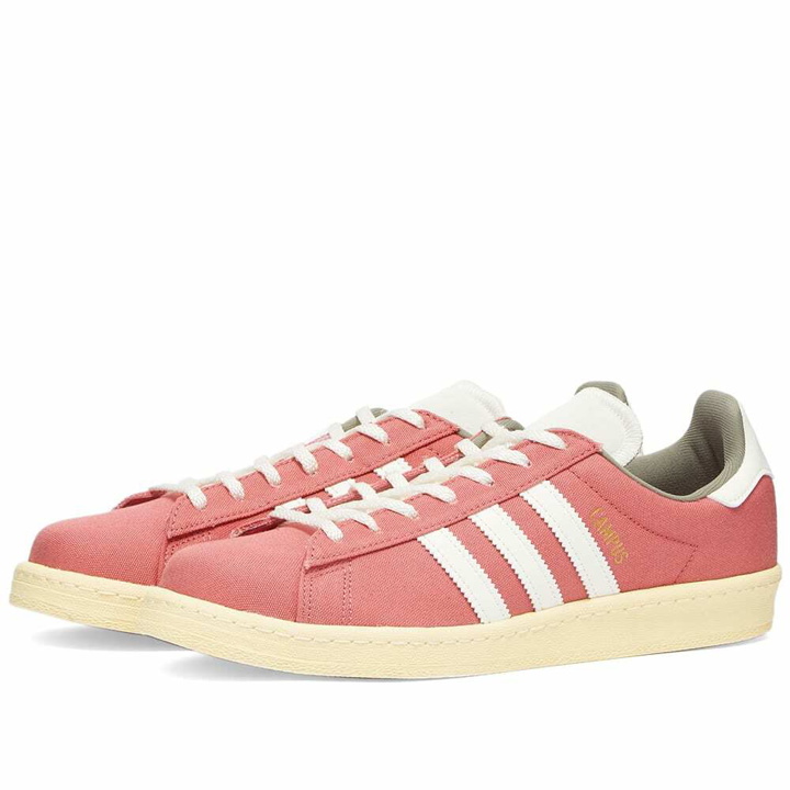 Photo: Adidas Men's Campus 80S 'Brocantes' Sneakers in Red/White/Pantone