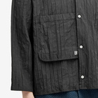 Merely Made Men's Quilted Boxy Overshirt in Black