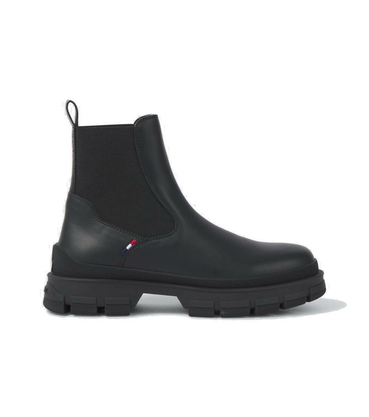 Photo: Moncler Hevea leather Chelsea boots