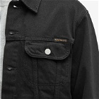 Nudie Jeans Co Men's Danny Rinsed Denim Jacket in Black